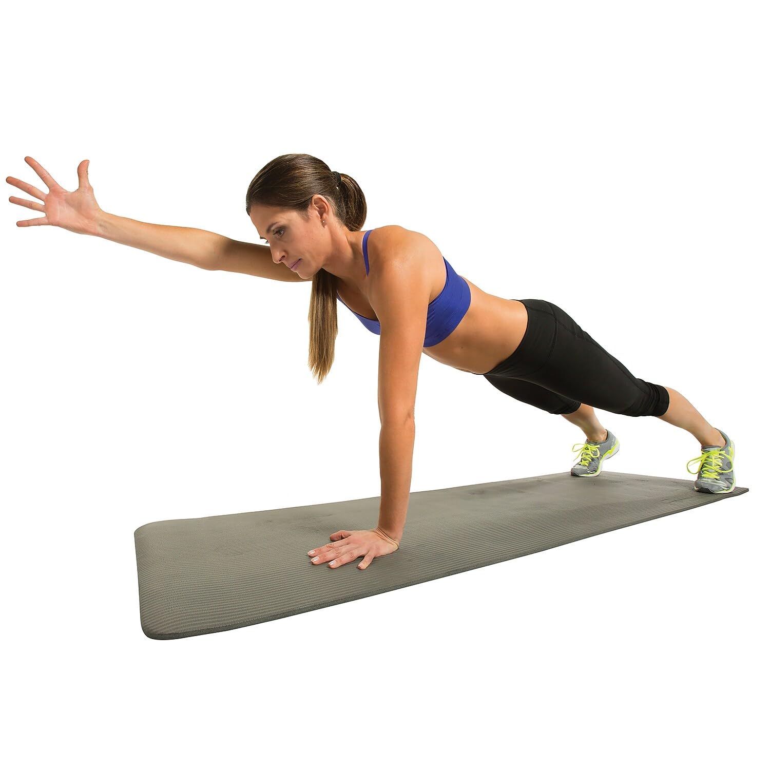GoFit Gray 2-ft. x 6-ft. Fitness Mat with Carrying Strap, (GF-FTMAT) - Image 5