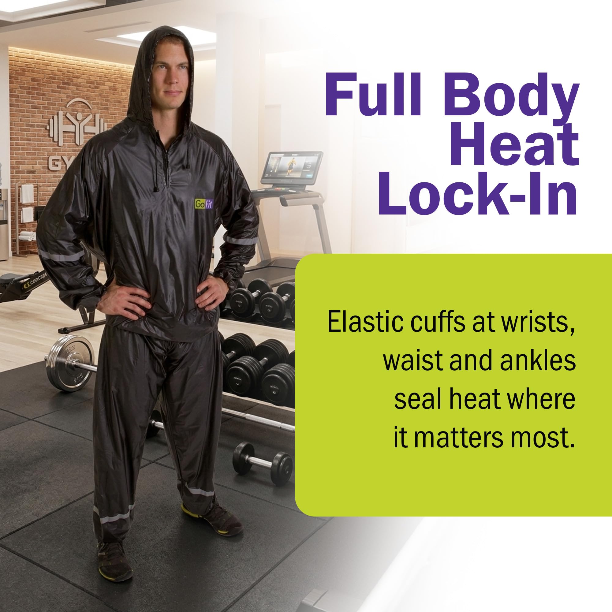 GoFit Hooded Thermal 2-Piece Training Suit - Image 5