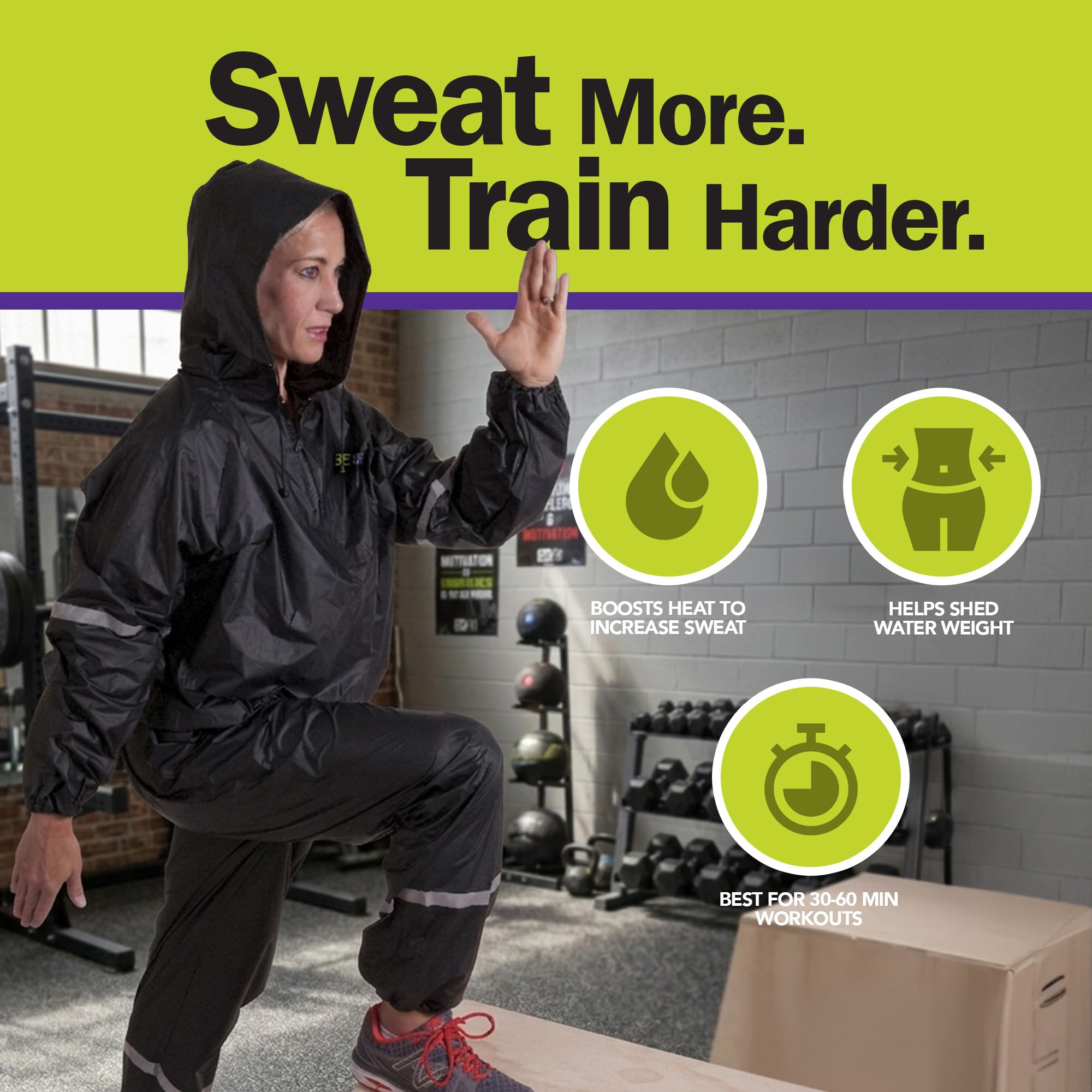 GoFit Hooded Thermal 2-Piece Training Suit - Image 6