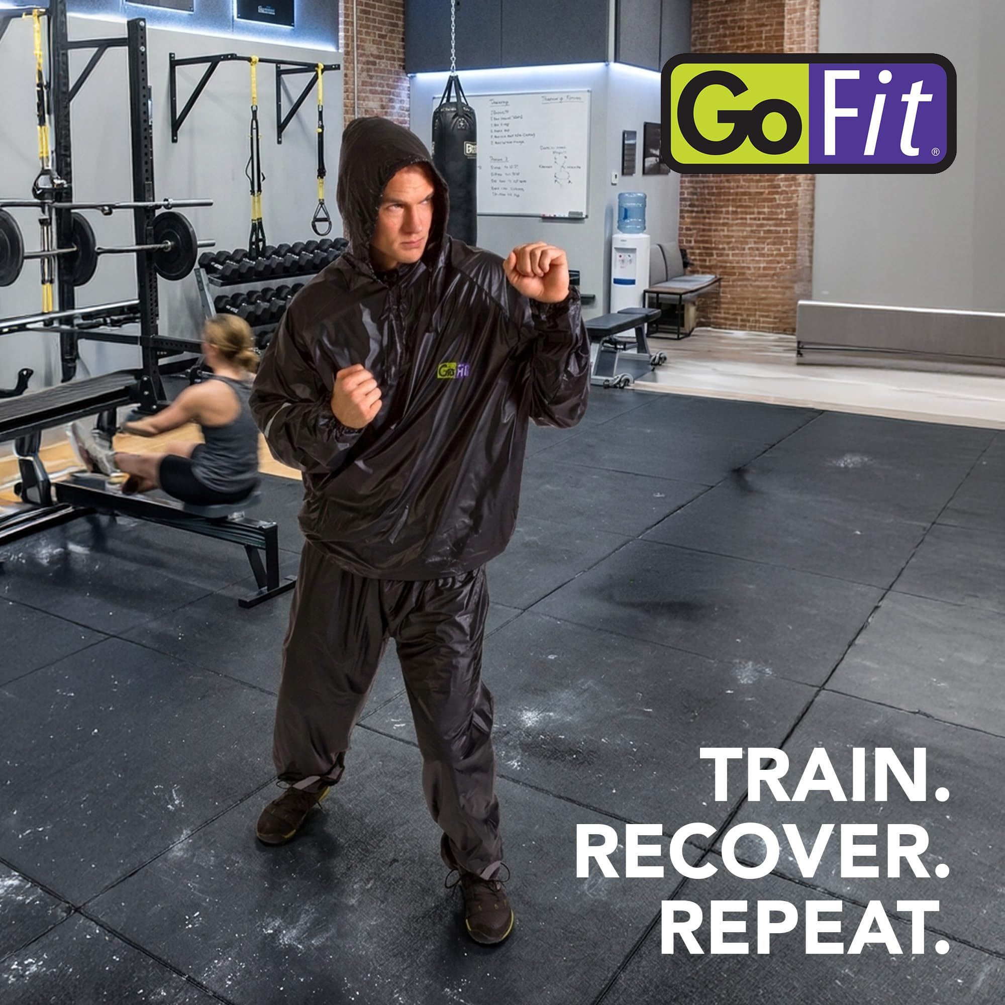 GoFit Hooded Thermal 2-Piece Training Suit - Image 8