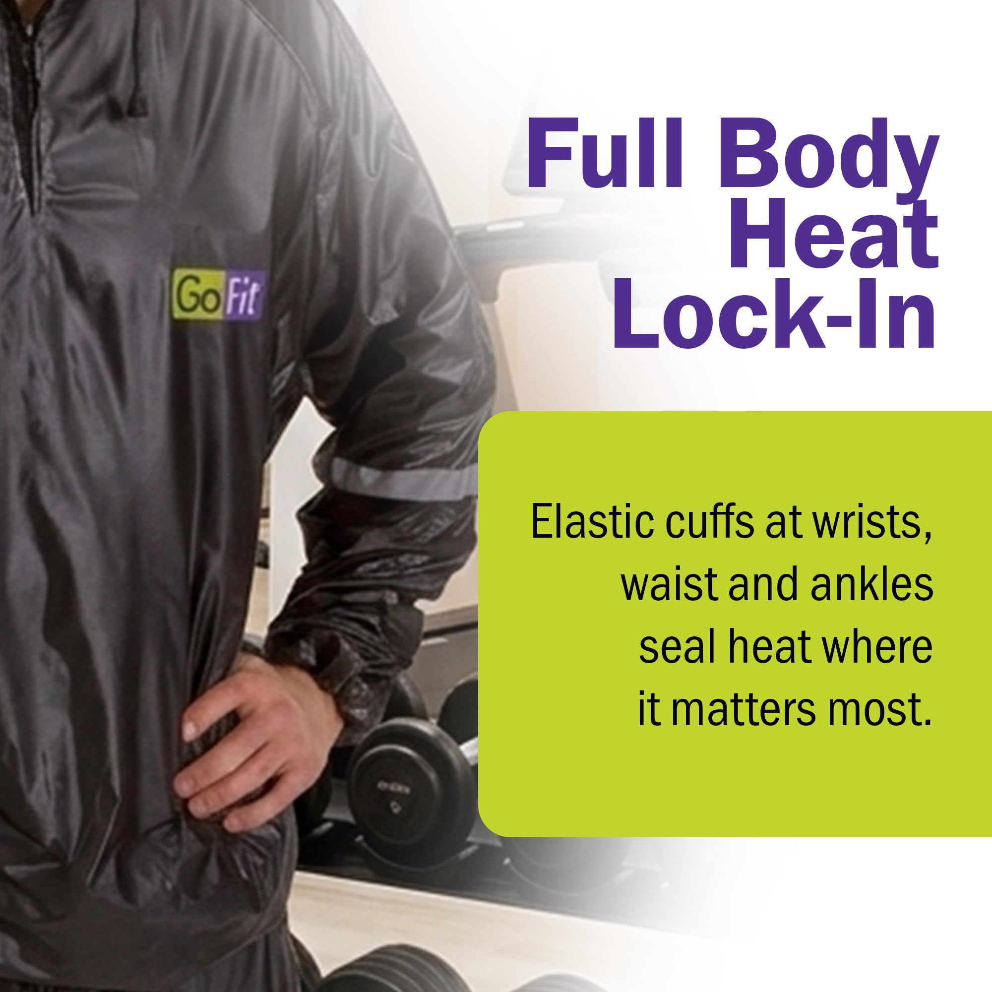 GoFit Unisex Thermal Sweat Suit - For Training, Weight Loss, and Exercise - Image 5