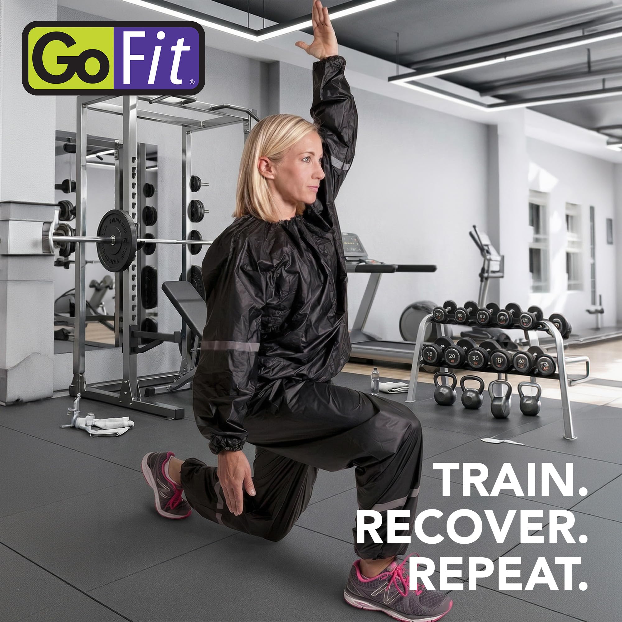 GoFit Unisex Thermal Sweat Suit - For Training, Weight Loss, and Exercise - Image 8